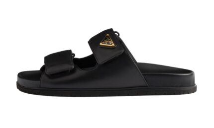 Ciabatte In Pelle Nere