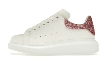 Oversize Bianco Bianco Rosa Glitter (donna)