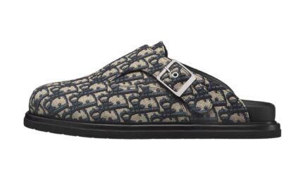 Sabot Aqua Jacquard Oblique beige e nero