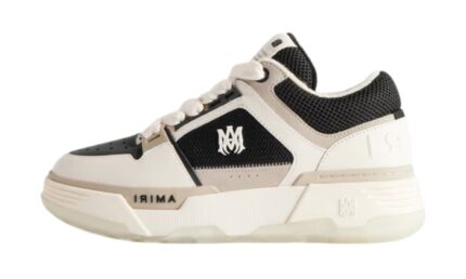 Suede-Trimmed Mesh and Leather