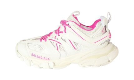 Track Sneaker White Fluo Pink