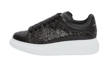 Women's Glitter Oversized Sneaker in Black
