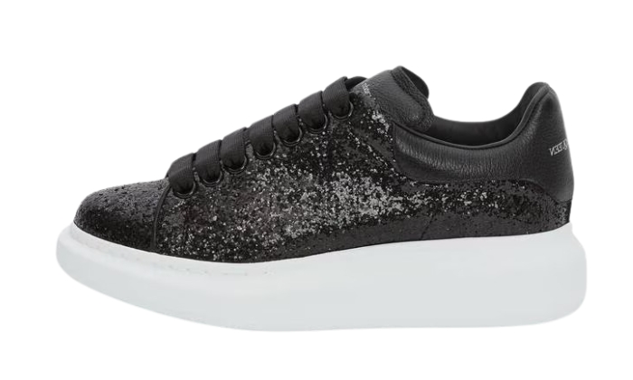 Women's Glitter Oversized Sneaker in Black Women's Glitter Oversized Sneaker in Black